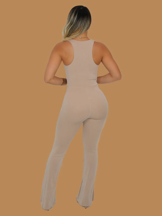 EXTRA BUTTERY SOFT OPEN TIES JUMPSUIT