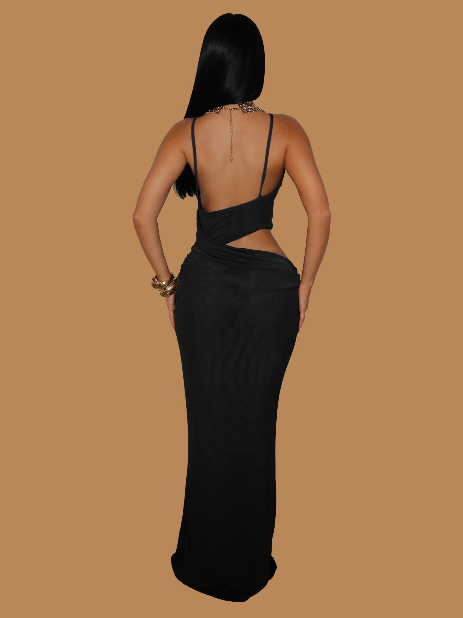 UNTOUCHABLE AURA MAXI DRESS BLACK  ENVY BOUTIQUE