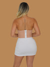 ABSTRACT CORSET WHITE
