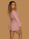 LOUNGING ESSENTIAL SWEATER SHORT SET