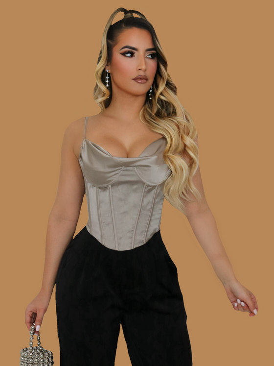 ON A DATE CORSET STYLE TOP