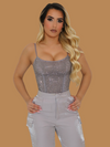 SPARKLE RHINESTONE MESH BODYSUIT