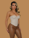 LEATHER CORSET TOP NUDE