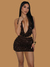 ESPRESSO MARTINI SEQUIN MINI SKIRT SET - PRE ORDER