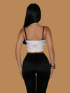 CONTRAST CORSET TOP
