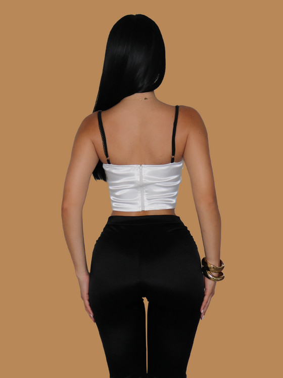 CONTRAST CORSET TOP