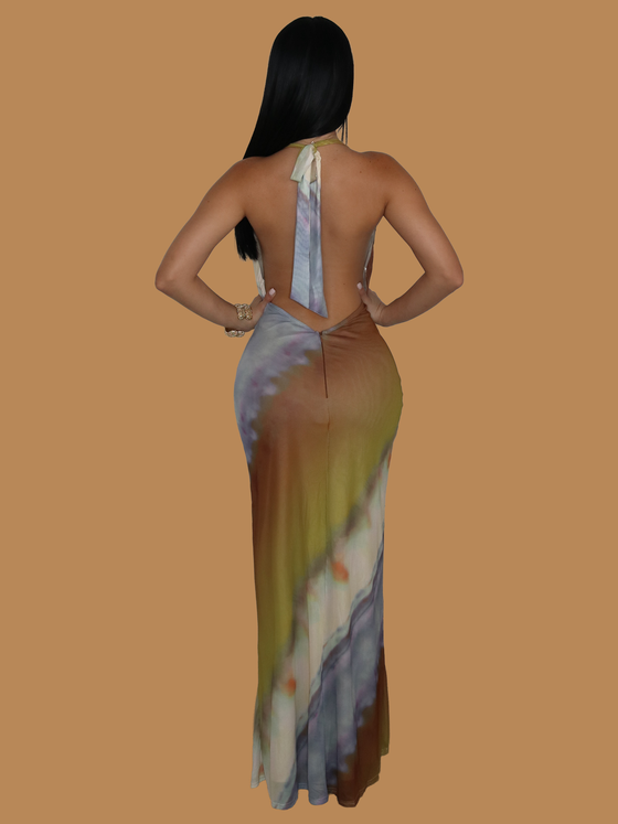 PASTELS MIX MAXI DRESS