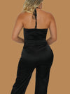 ULTIMATE SATIN JUMPSUIT BLACK