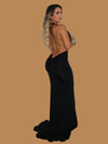 OPEN BACK SCRUNCH MAXI DRESS