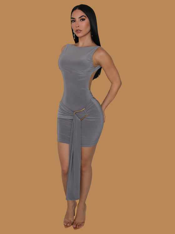 STEEL ALLURE MINI DRESS