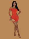 BRAIDED MESH MINI DRESS