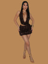 ESPRESSO MARTINI SEQUIN MINI SKIRT SET - PRE ORDER