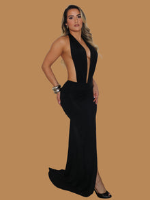  OPEN BACK SCRUNCH MAXI DRESS