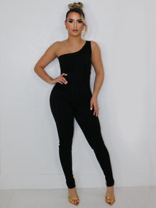  STRETCHY RIBBED JUMPSUIT - FINAL SALE