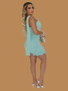 PRE ORDER - ELEGANT RUFFLE HEM DRESS