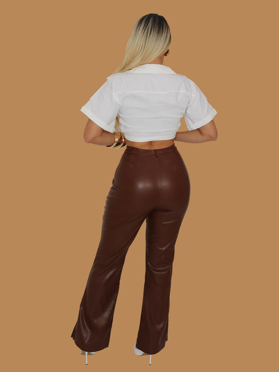 TURKEY DAY LEATHER PANTS