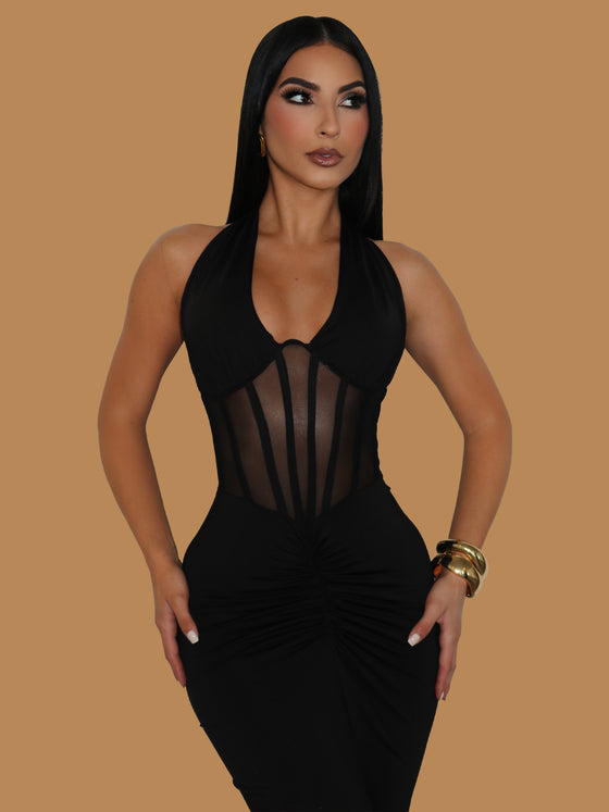 SULTRY ELEGANCE MAXI DRESS