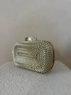 GOLD ROPE DETAIL CLUTCH BAG