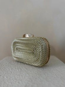  GOLD ROPE DETAIL CLUTCH BAG