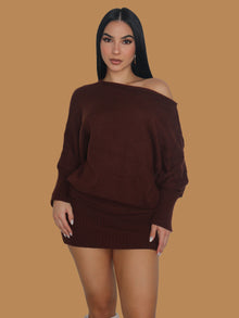  SWEATER WEATHER KINIT MINI DRESS