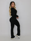 LIFESTYLE FLARED JUMPSUIT BLACK