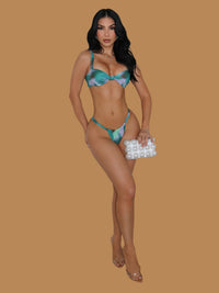 MULTI COLOR KNOT TIED BIKINI