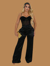 SCULPTING HIGH WAIST WIDE LEG PANT BLACK