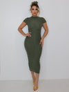 OLIVE MAXI DRESS - FINAL SALE