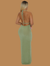 SAGE DRAPE MAXI DRESS