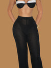 BLACK CROCHET COVER UP PANT