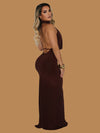 DINNER DATE DRAPE MAXI DRESS