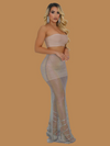 BIG DEAL MESH RHINESTONE MAXI SKIRT