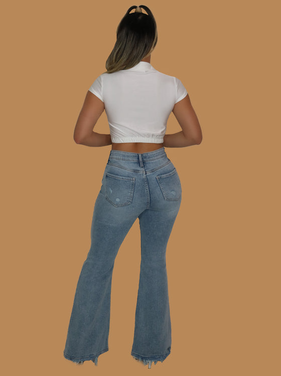 BELL BOTTOM HIGH WAIST JEANS