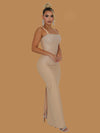 DIAMONDS DANCING BANDAGE MAXI DRESS