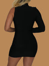 SHE’S A STAR BANDAGE MINI DRESS BLACK