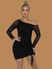  CLASSIC MESH SLEEVE DRESS